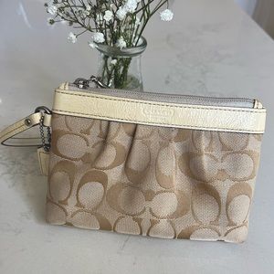 Coach Monogram Wristlet